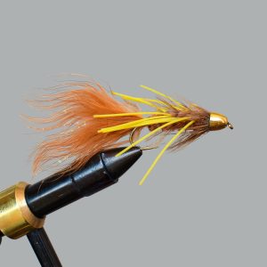 woolly bugger brown rubber legs (conehead)