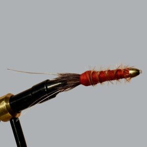 france’s red ( conehead, copper tube fly)